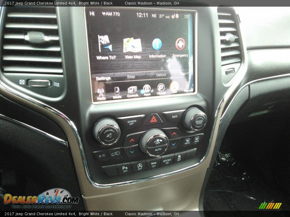 2017 Jeep Grand Cherokee Limited 4x4 Bright White / Black Photo #9