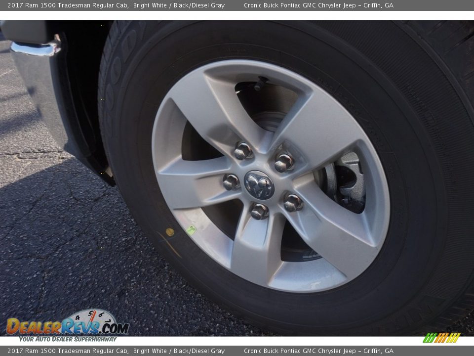 2017 Ram 1500 Tradesman Regular Cab Bright White / Black/Diesel Gray Photo #13