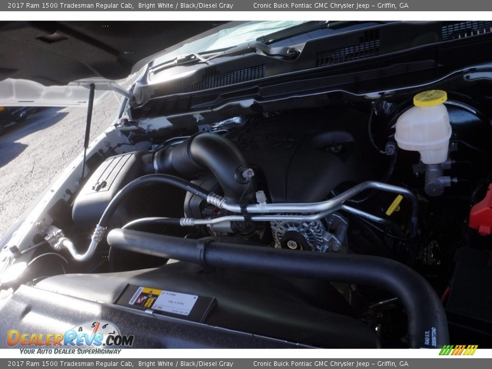 2017 Ram 1500 Tradesman Regular Cab Bright White / Black/Diesel Gray Photo #15