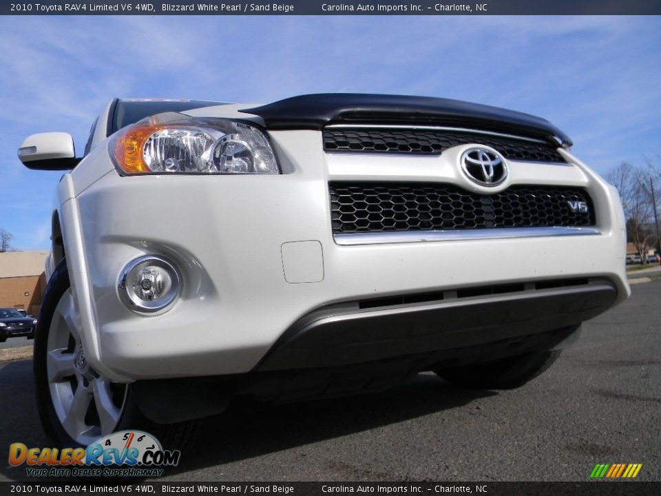 2010 Toyota RAV4 Limited V6 4WD Blizzard White Pearl / Sand Beige Photo #1