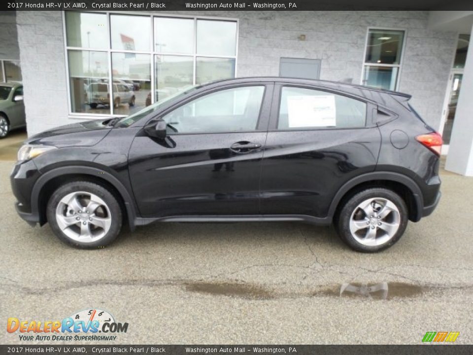 2017 Honda HR-V LX AWD Crystal Black Pearl / Black Photo #6