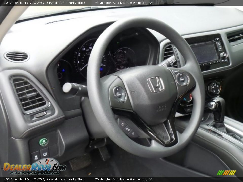 2017 Honda HR-V LX AWD Crystal Black Pearl / Black Photo #9