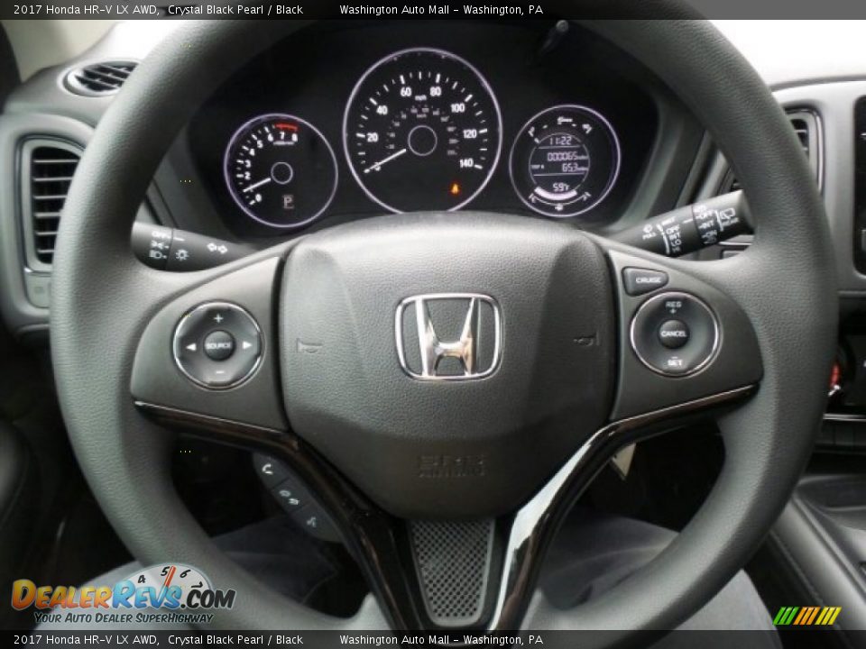 2017 Honda HR-V LX AWD Crystal Black Pearl / Black Photo #16