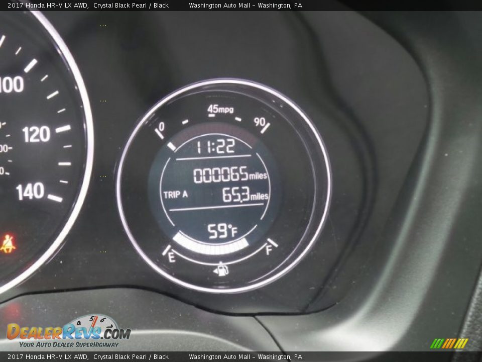 2017 Honda HR-V LX AWD Crystal Black Pearl / Black Photo #17
