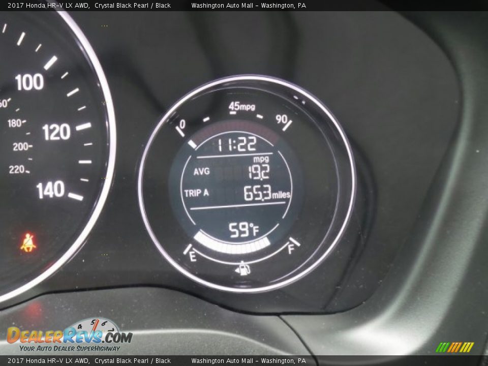 2017 Honda HR-V LX AWD Crystal Black Pearl / Black Photo #19