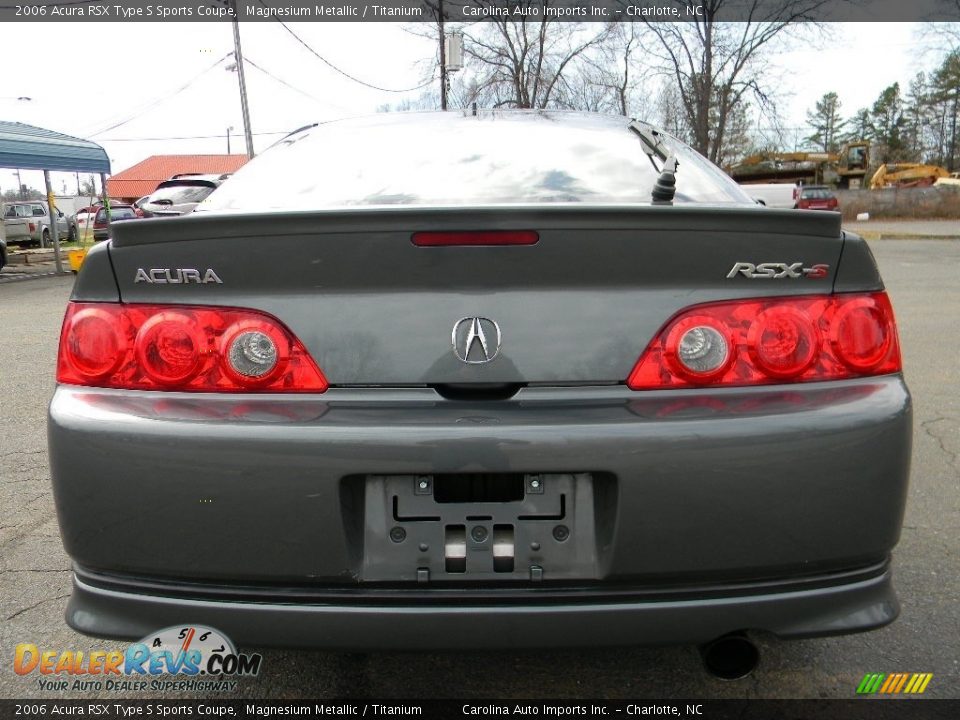 2006 Acura RSX Type S Sports Coupe Magnesium Metallic / Titanium Photo #9
