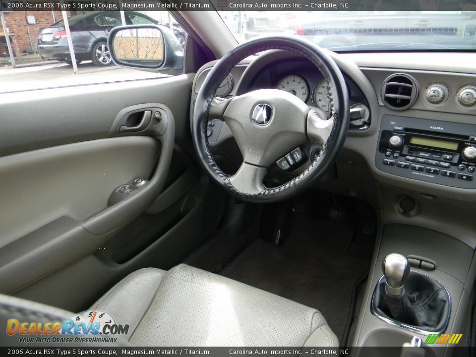 2006 Acura RSX Type S Sports Coupe Magnesium Metallic / Titanium Photo #12