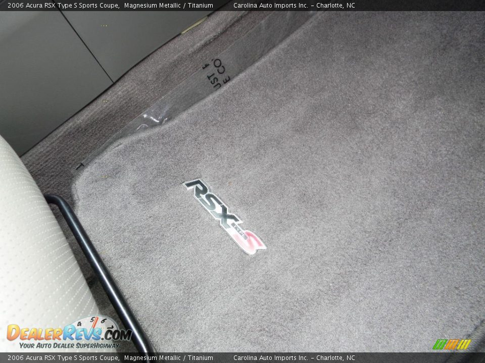 2006 Acura RSX Type S Sports Coupe Magnesium Metallic / Titanium Photo #23