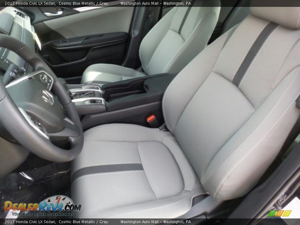 Gray Interior - 2017 Honda Civic LX Sedan Photo #10