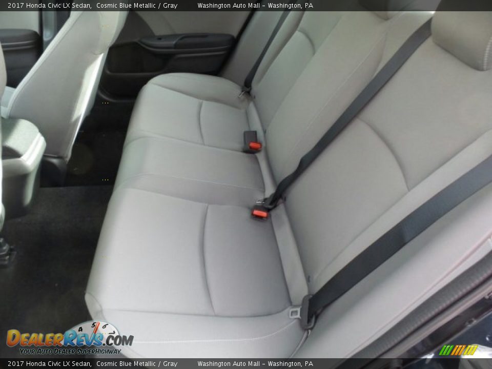 2017 Honda Civic LX Sedan Cosmic Blue Metallic / Gray Photo #11