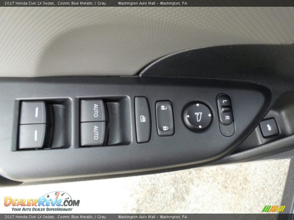2017 Honda Civic LX Sedan Cosmic Blue Metallic / Gray Photo #15
