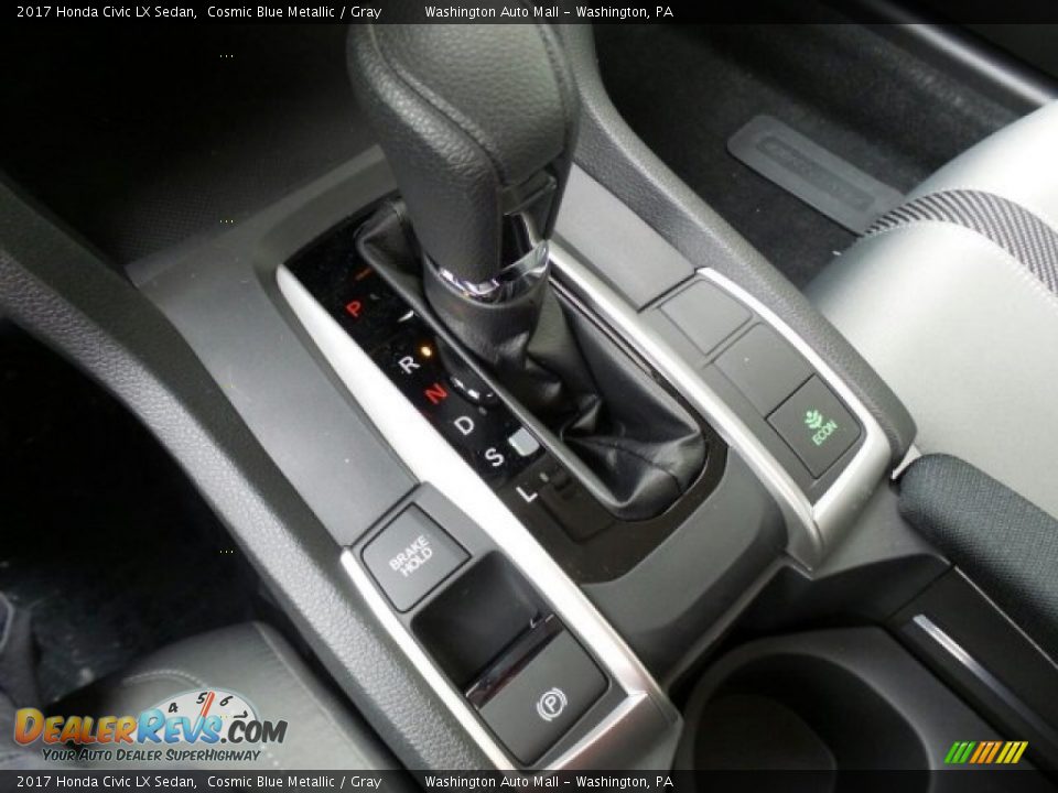 2017 Honda Civic LX Sedan Cosmic Blue Metallic / Gray Photo #27