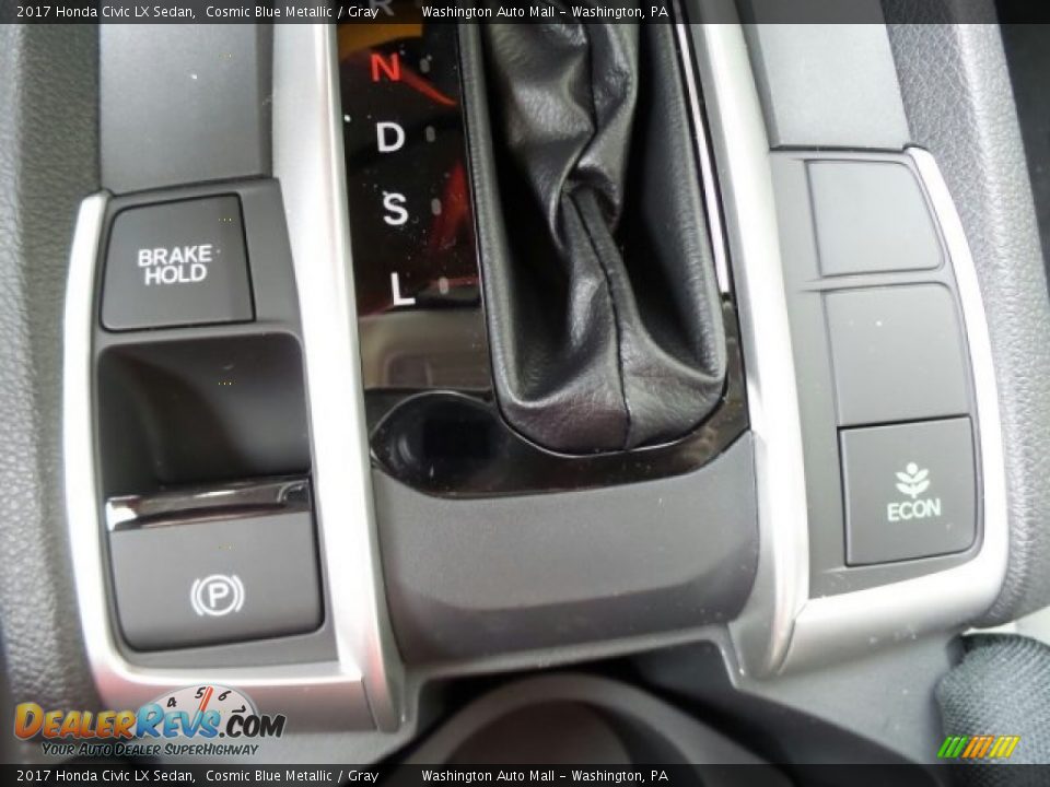 2017 Honda Civic LX Sedan Cosmic Blue Metallic / Gray Photo #29