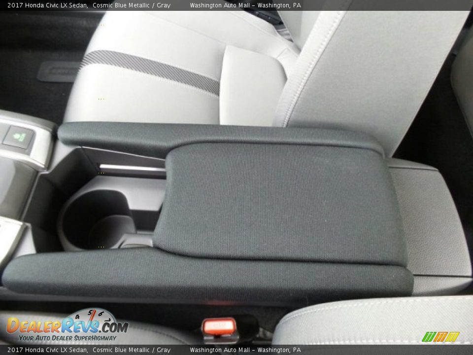 2017 Honda Civic LX Sedan Cosmic Blue Metallic / Gray Photo #30