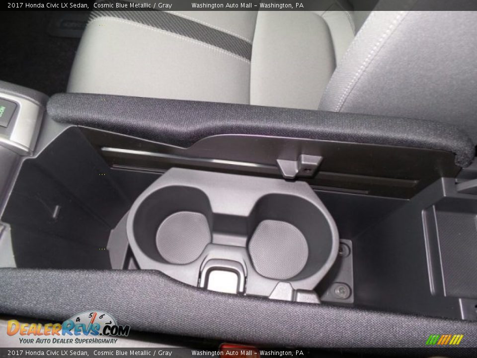 2017 Honda Civic LX Sedan Cosmic Blue Metallic / Gray Photo #31