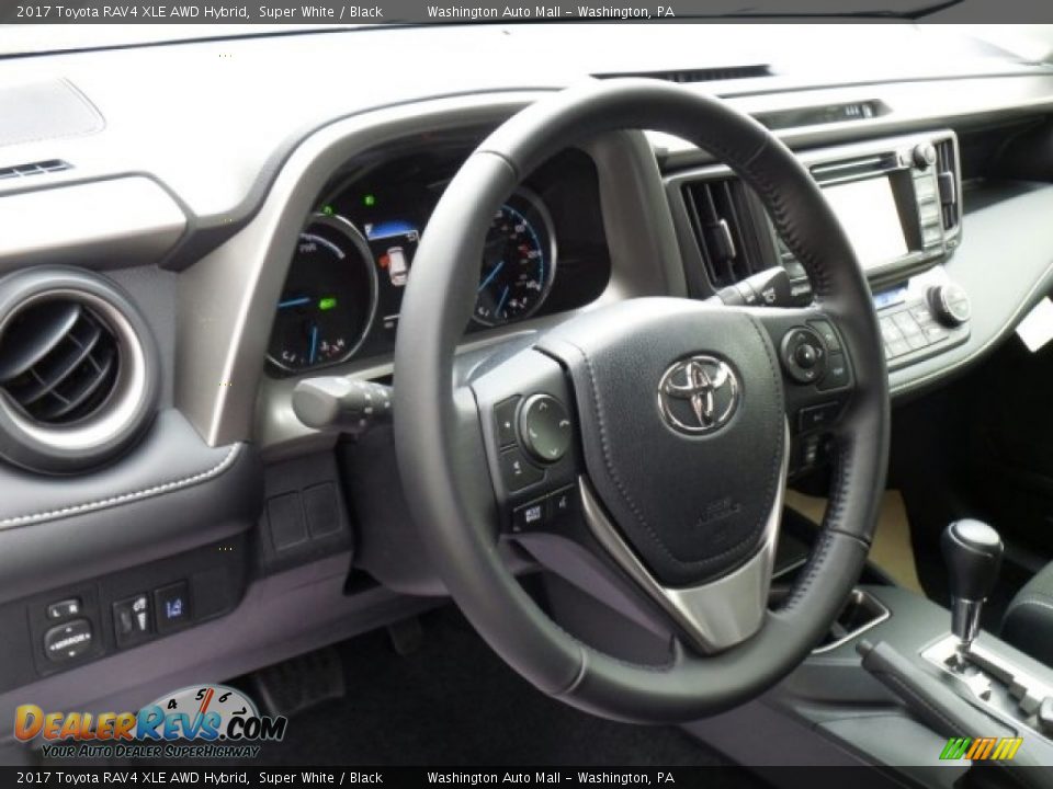 2017 Toyota RAV4 XLE AWD Hybrid Steering Wheel Photo #9