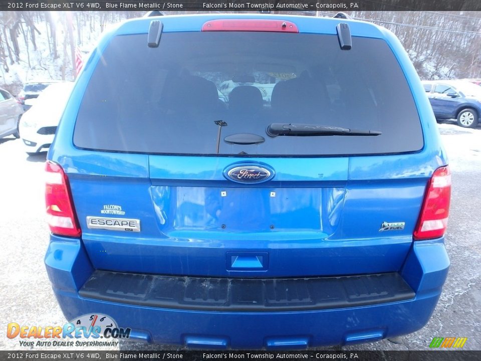 2012 Ford Escape XLT V6 4WD Blue Flame Metallic / Stone Photo #3