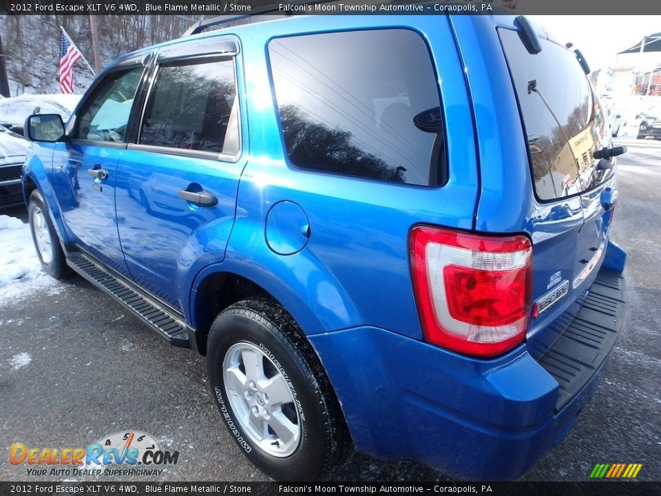 2012 Ford Escape XLT V6 4WD Blue Flame Metallic / Stone Photo #5