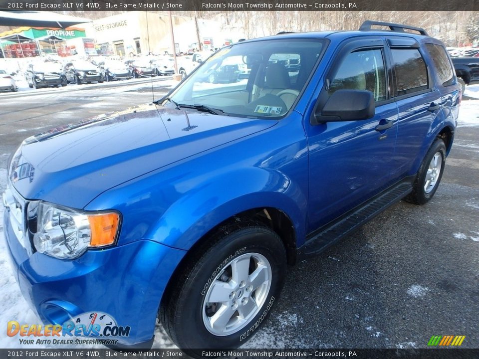 2012 Ford Escape XLT V6 4WD Blue Flame Metallic / Stone Photo #7