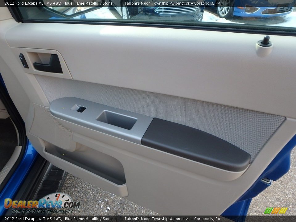 2012 Ford Escape XLT V6 4WD Blue Flame Metallic / Stone Photo #12
