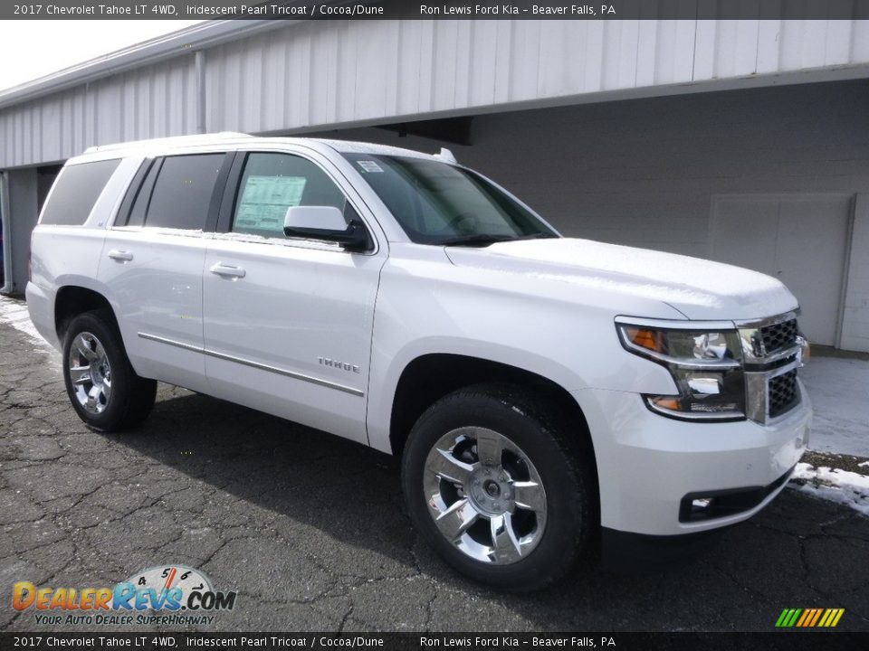 2017 Chevrolet Tahoe LT 4WD Iridescent Pearl Tricoat / Cocoa/Dune Photo #8