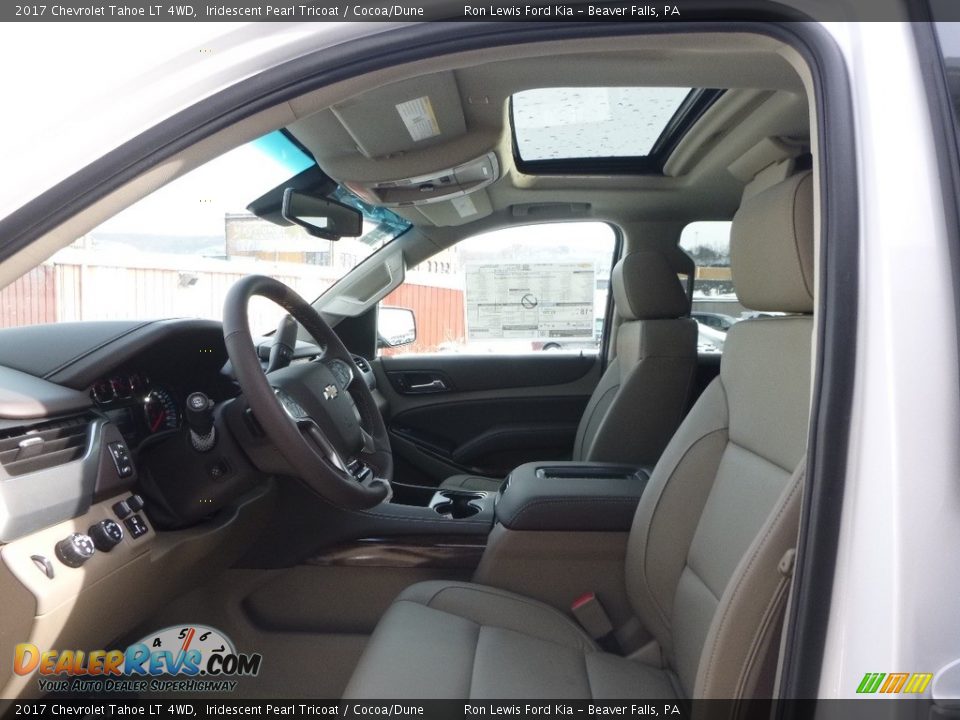 2017 Chevrolet Tahoe LT 4WD Iridescent Pearl Tricoat / Cocoa/Dune Photo #10