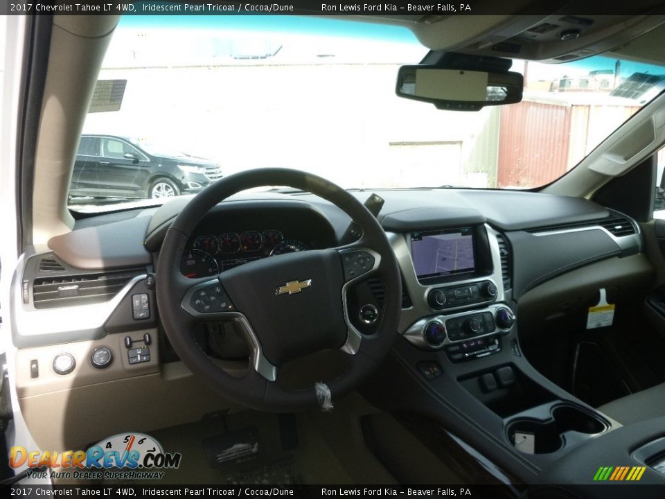 2017 Chevrolet Tahoe LT 4WD Iridescent Pearl Tricoat / Cocoa/Dune Photo #12