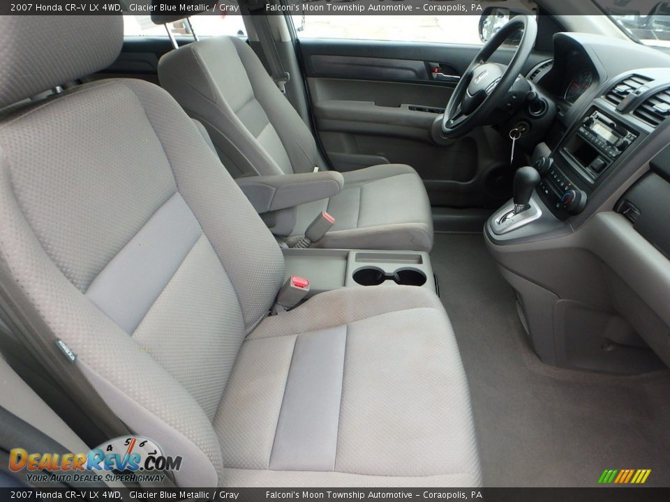 2007 Honda CR-V LX 4WD Glacier Blue Metallic / Gray Photo #11