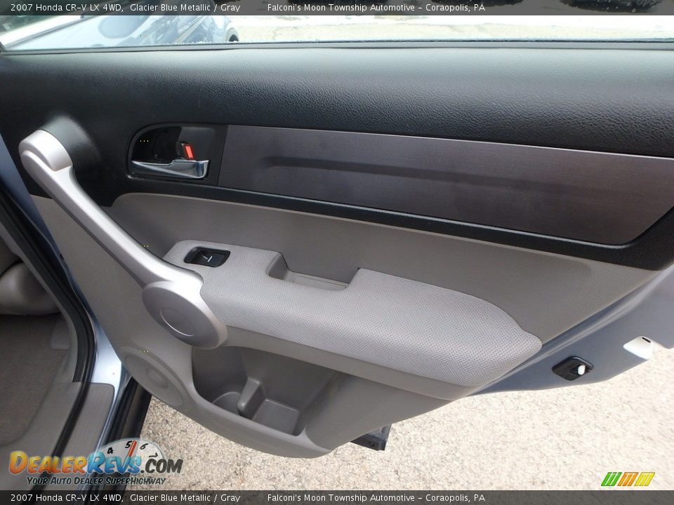 2007 Honda CR-V LX 4WD Glacier Blue Metallic / Gray Photo #15