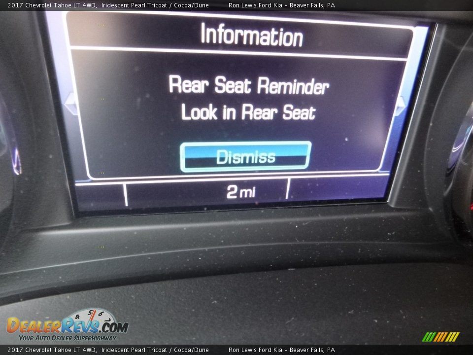 2017 Chevrolet Tahoe LT 4WD Iridescent Pearl Tricoat / Cocoa/Dune Photo #20
