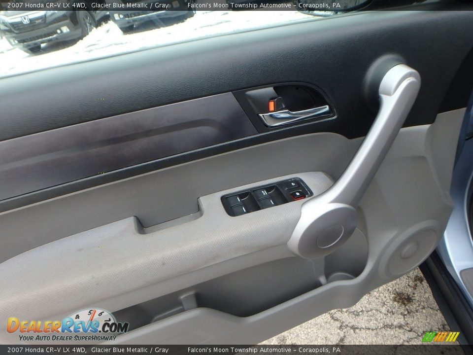2007 Honda CR-V LX 4WD Glacier Blue Metallic / Gray Photo #20