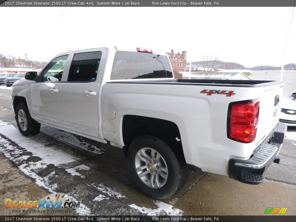2017 Chevrolet Silverado 1500 LT Crew Cab 4x4 Summit White / Jet Black Photo #4
