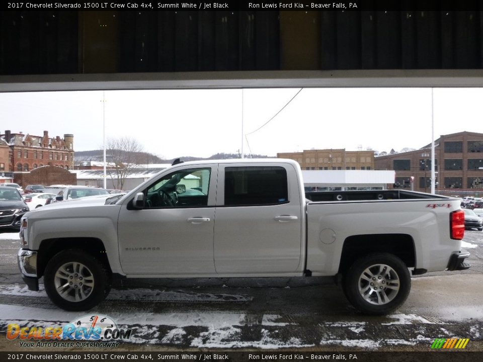 2017 Chevrolet Silverado 1500 LT Crew Cab 4x4 Summit White / Jet Black Photo #5