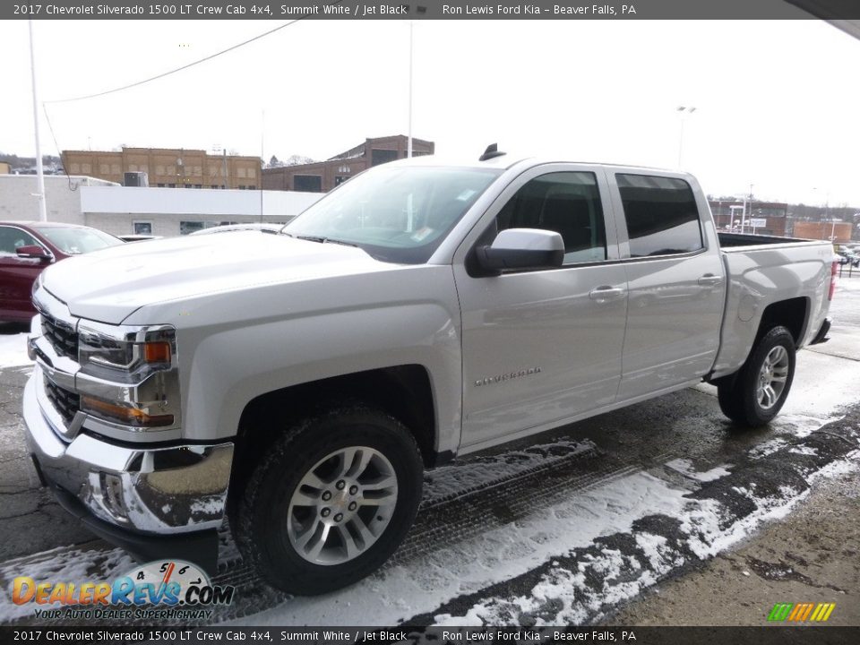 2017 Chevrolet Silverado 1500 LT Crew Cab 4x4 Summit White / Jet Black Photo #6