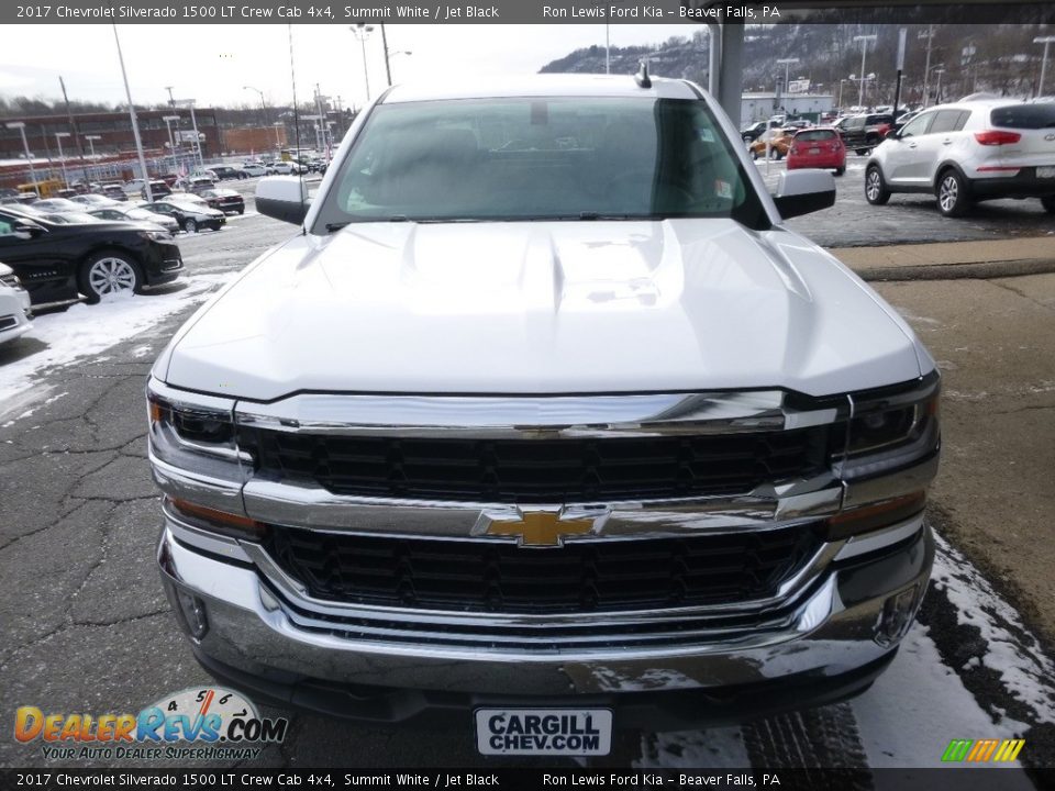 2017 Chevrolet Silverado 1500 LT Crew Cab 4x4 Summit White / Jet Black Photo #7