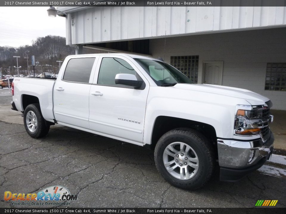 2017 Chevrolet Silverado 1500 LT Crew Cab 4x4 Summit White / Jet Black Photo #8