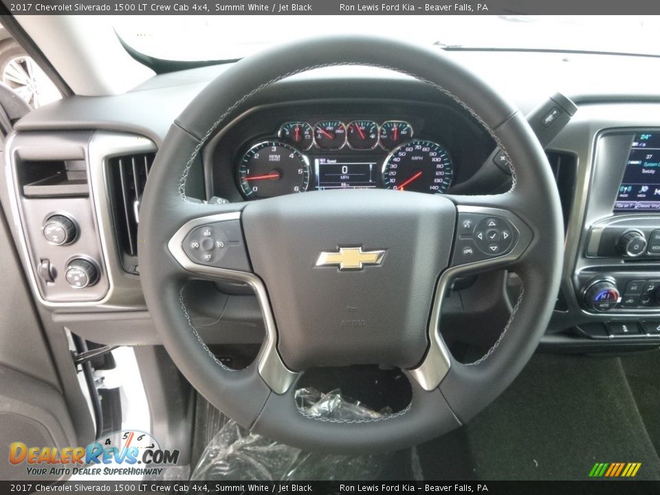 2017 Chevrolet Silverado 1500 LT Crew Cab 4x4 Summit White / Jet Black Photo #17