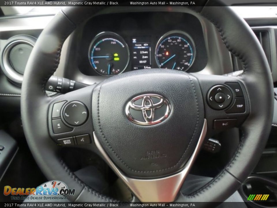 2017 Toyota RAV4 XLE AWD Hybrid Steering Wheel Photo #17