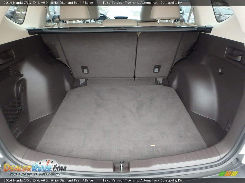 2014 Honda CR-V EX-L AWD White Diamond Pearl / Beige Photo #5