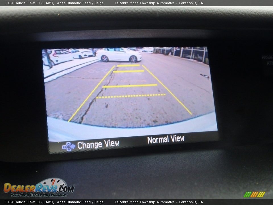 2014 Honda CR-V EX-L AWD White Diamond Pearl / Beige Photo #25