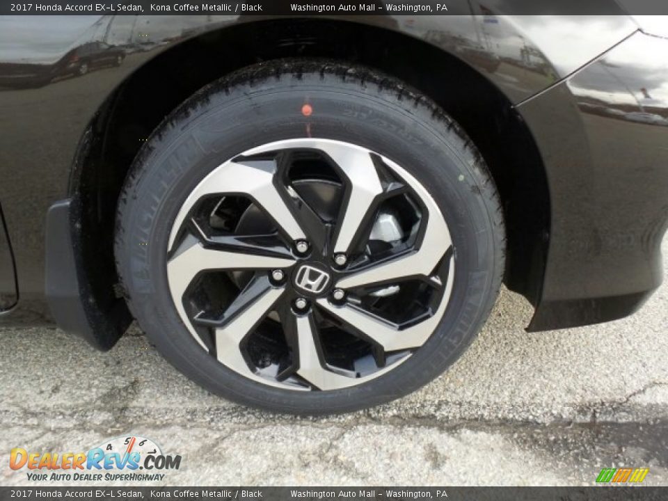 2017 Honda Accord EX-L Sedan Kona Coffee Metallic / Black Photo #3