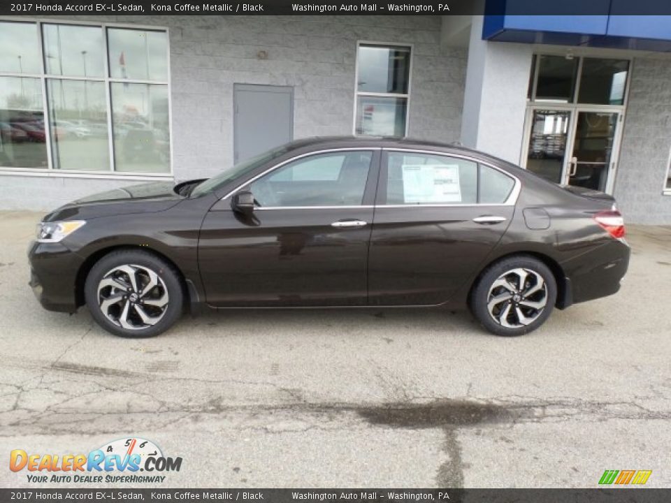 2017 Honda Accord EX-L Sedan Kona Coffee Metallic / Black Photo #6