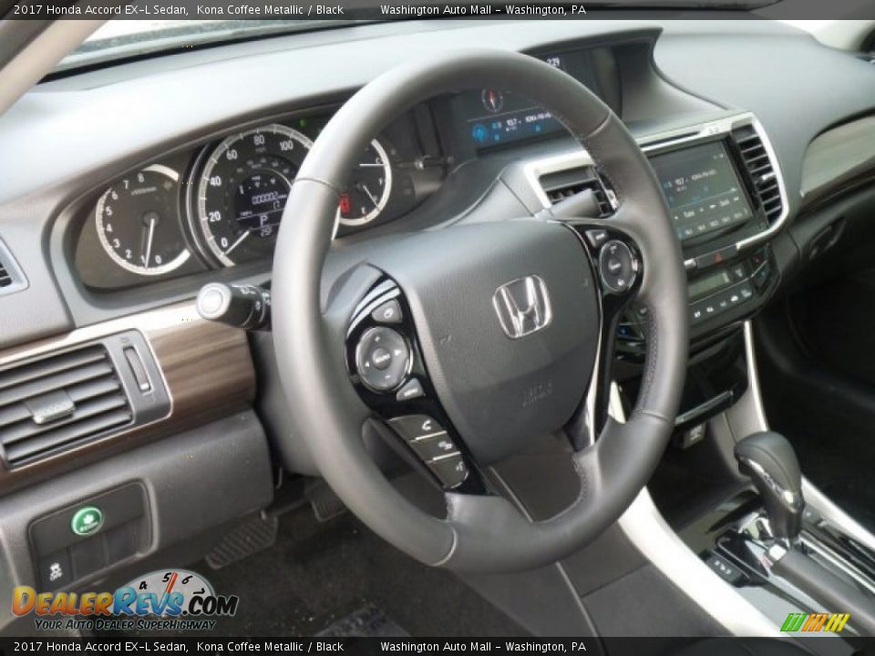 2017 Honda Accord EX-L Sedan Kona Coffee Metallic / Black Photo #9