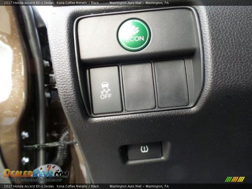 2017 Honda Accord EX-L Sedan Kona Coffee Metallic / Black Photo #18