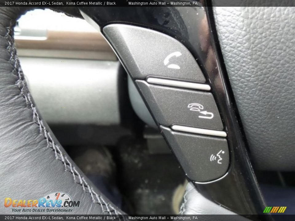 2017 Honda Accord EX-L Sedan Kona Coffee Metallic / Black Photo #24