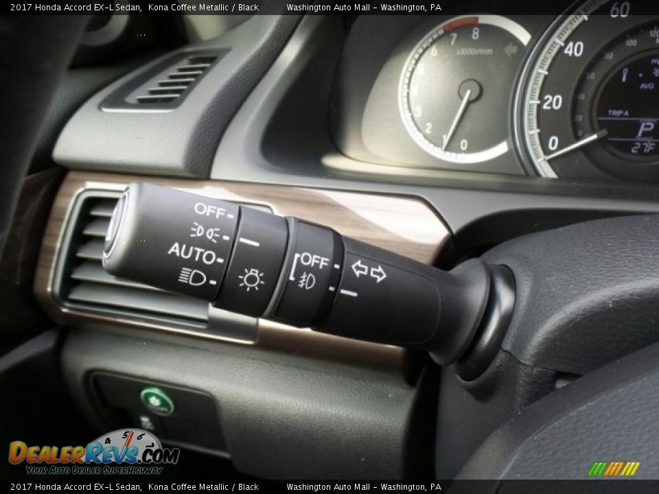 2017 Honda Accord EX-L Sedan Kona Coffee Metallic / Black Photo #25