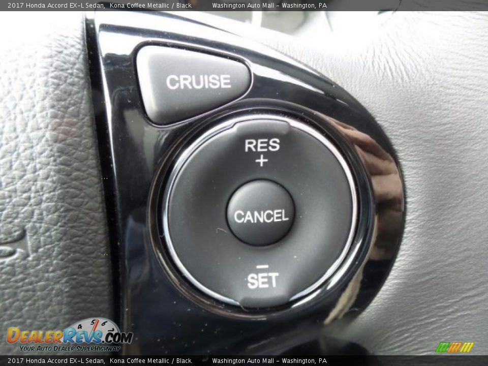 2017 Honda Accord EX-L Sedan Kona Coffee Metallic / Black Photo #26