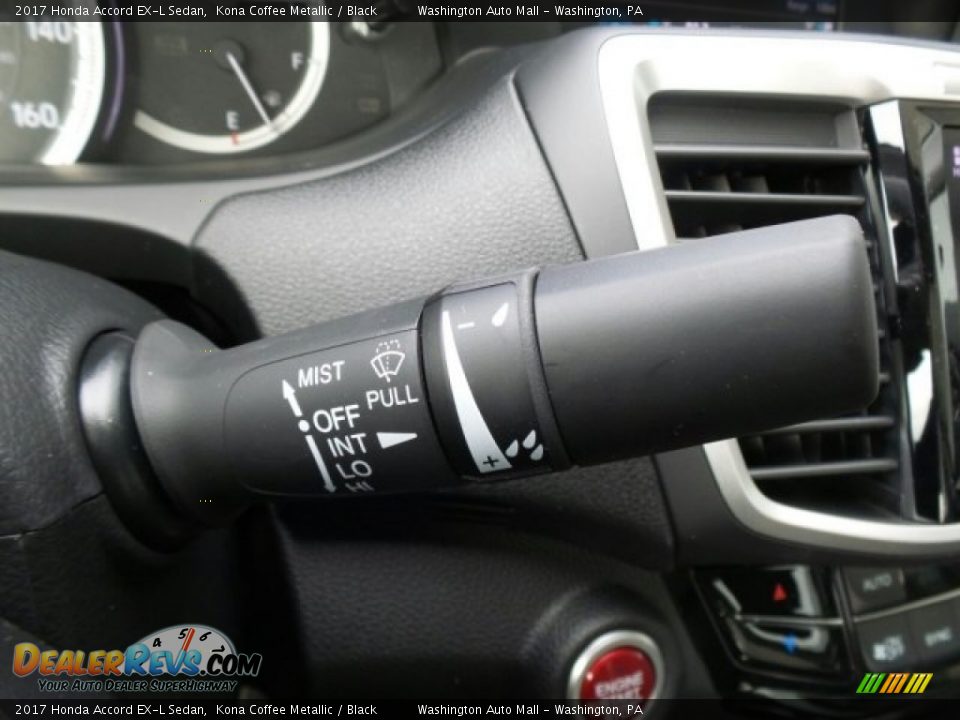 2017 Honda Accord EX-L Sedan Kona Coffee Metallic / Black Photo #27