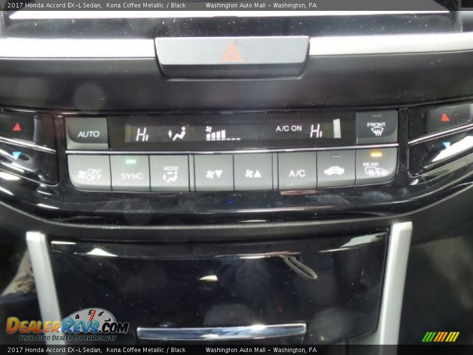 2017 Honda Accord EX-L Sedan Kona Coffee Metallic / Black Photo #33