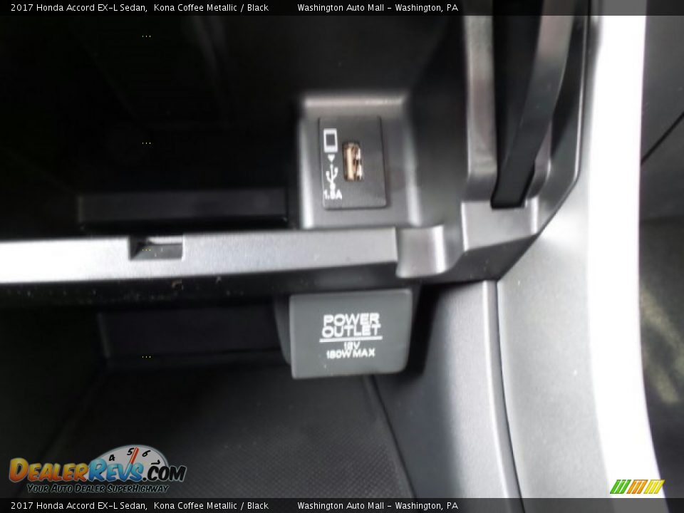 2017 Honda Accord EX-L Sedan Kona Coffee Metallic / Black Photo #34